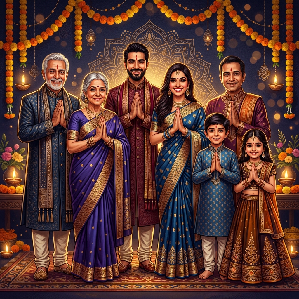 Shree Pooja Special Puja Family