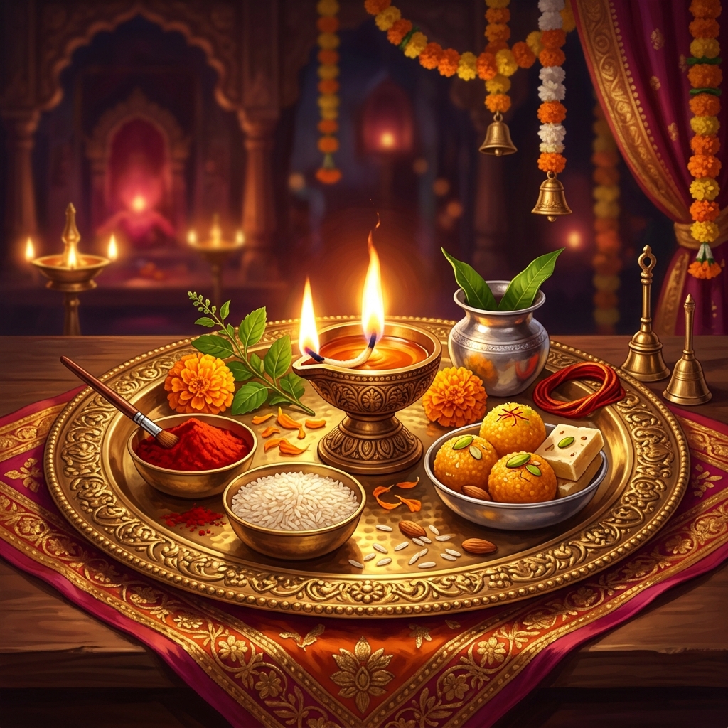 Shree Pooja Special Chadhava Thali